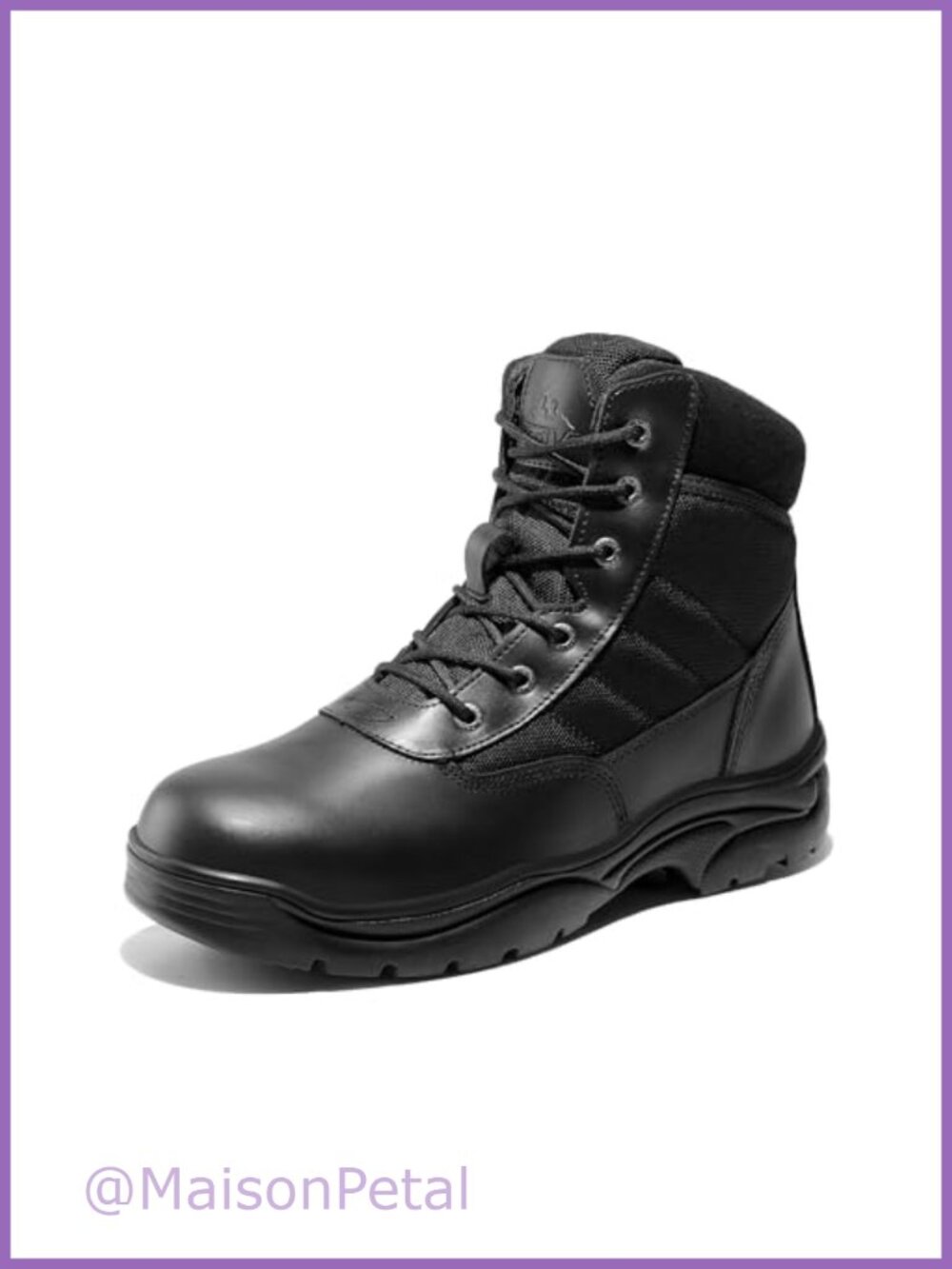 Men's Waterproof Military Work Boots 6 Inch Leather Tactical Slip Resistant
